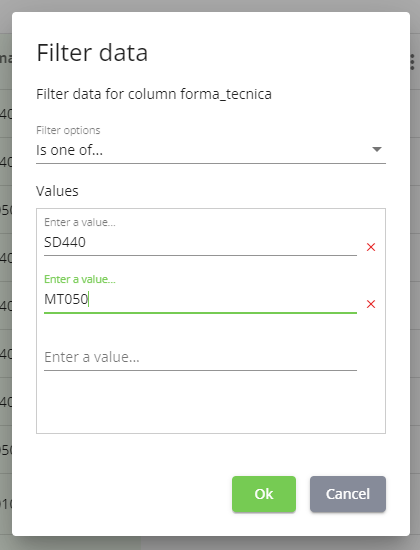 Filtro dati is one of