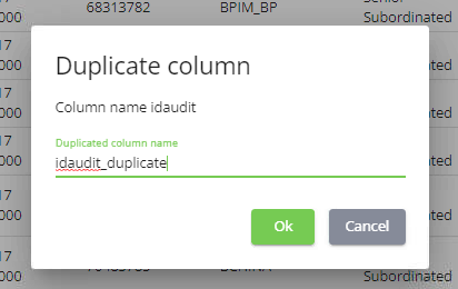 Duplicazione colonna