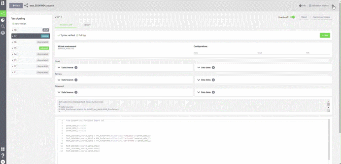 Configurazione dei Data Sources