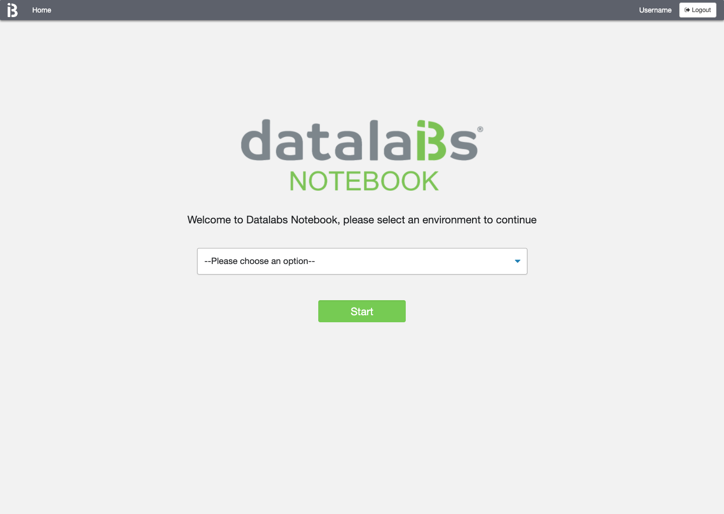 Selezione environment